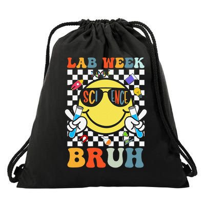 Lab Week Bruh 2025 Mystery Machine Of Diagnostics Smile Drawstring Bag