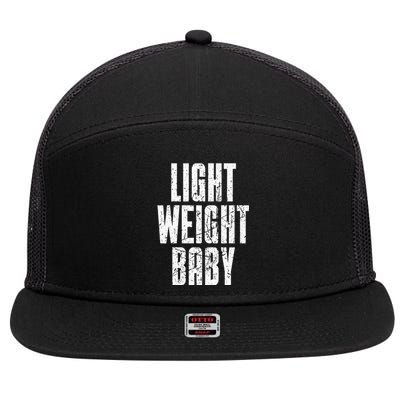 Light Weight Baby  Old School Bodybuilding 7 Panel Mesh Trucker Snapback Hat