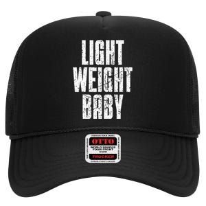 Light Weight Baby  Old School Bodybuilding High Crown Mesh Back Trucker Hat