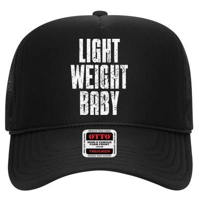 Light Weight Baby  Old School Bodybuilding High Crown Mesh Back Trucker Hat