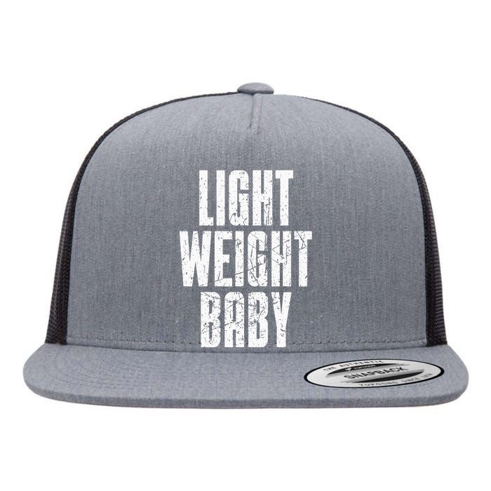 Light Weight Baby  Old School Bodybuilding Flat Bill Trucker Hat