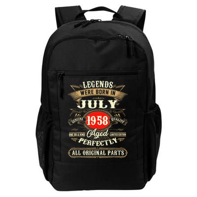 Legends Were Born In July 1958 65th Birthday Gifts Backpack
