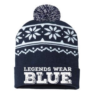 Legends Wear Blue Spirit Wear Team Game Color War USA-Made Snowflake Beanie