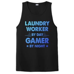 Laundry Worker By Day Gamer By Night Gift PosiCharge Competitor Tank