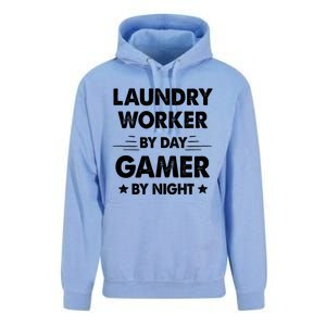 Laundry Worker By Day Gamer By Night Cute Gift Unisex Surf Hoodie