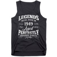 Legends Were Born In 1949 Year Of Birth Birthday Tank Top