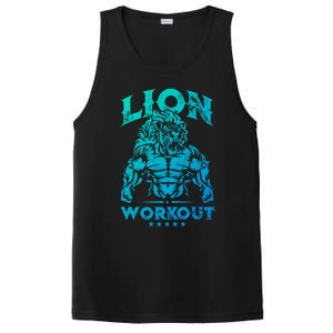 Lion Workout Beast Muscles Motivation Fitness Gym Quote Gift PosiCharge Competitor Tank