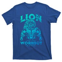 Lion Workout Beast Muscles Motivation Fitness Gym Quote Gift T-Shirt