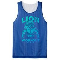 Lion Workout Beast Muscles Motivation Fitness Gym Quote Gift Mesh Reversible Basketball Jersey Tank