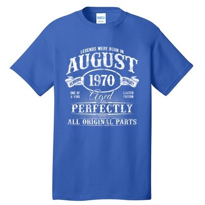 Legends Were Born In August 1970 Vintage Birthday Meaningful Gift Tall T-Shirt