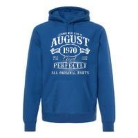 Legends Were Born In August 1970 Vintage Birthday Meaningful Gift Premium Hoodie