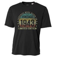 Legends Were Born In 1943 80 Year Old Gifts 80th Birthday Cooling Performance Crew T-Shirt