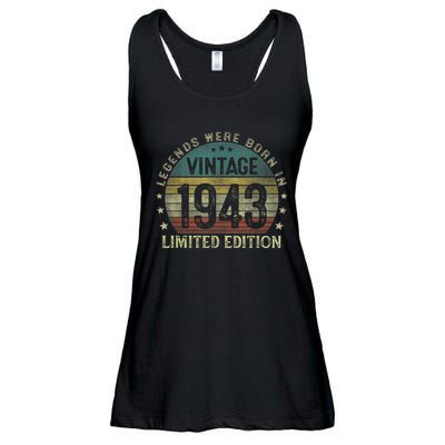 Legends Were Born In 1943 80 Year Old Gifts 80th Birthday Ladies Essential Flowy Tank