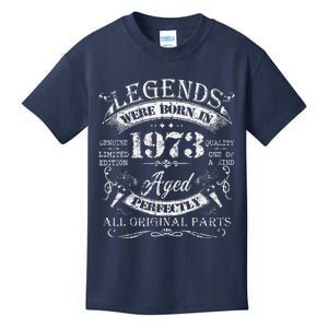 Legends Were Born In 1973 50 Years Old Gifts 50th Birthday Kids T-Shirt