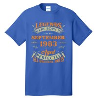 Legends Were Born In September 1983 40th Birthday Gift Tall T-Shirt