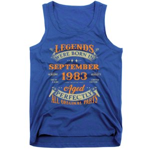 Legends Were Born In September 1983 40th Birthday Gift Tank Top