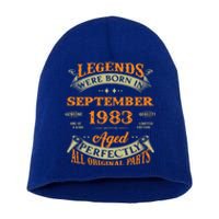 Legends Were Born In September 1983 40th Birthday Gift Short Acrylic Beanie