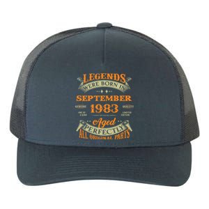 Legends Were Born In September 1983 40th Birthday Gift Yupoong Adult 5-Panel Trucker Hat