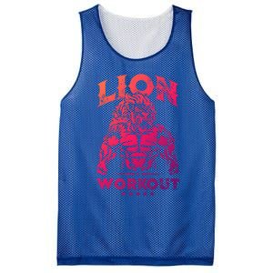 Lion Workout Beast Muscles Motivation Fitness Gym Quote Gift Mesh Reversible Basketball Jersey Tank