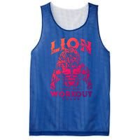 Lion Workout Beast Muscles Motivation Fitness Gym Quote Gift Mesh Reversible Basketball Jersey Tank