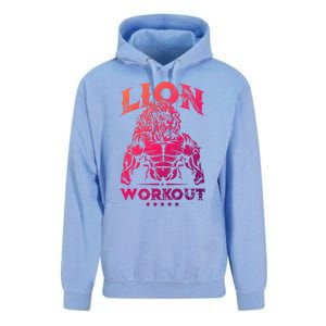 Lion Workout Beast Muscles Motivation Fitness Gym Quote Gift Unisex Surf Hoodie