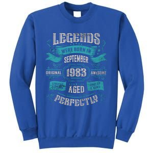 Legends Were Born In September 1983 Birthday Gift Sweatshirt