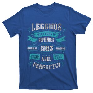 Legends Were Born In September 1983 Birthday Gift T-Shirt