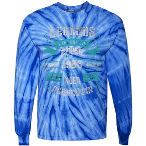 Legends Were Born In September 1983 Birthday Gift Tie-Dye Long Sleeve Shirt