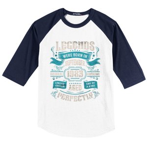 Legends Were Born In September 1983 Birthday Gift Baseball Sleeve Shirt