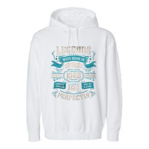 Legends Were Born In September 1983 Birthday Gift Garment-Dyed Fleece Hoodie