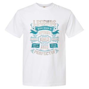 Legends Were Born In September 1983 Birthday Gift Garment-Dyed Heavyweight T-Shirt