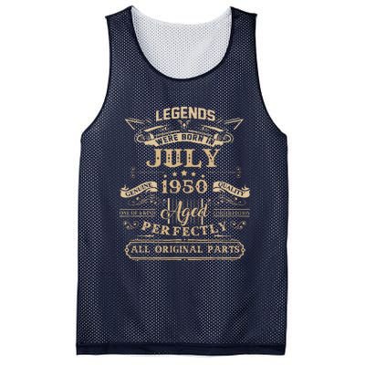 Legends Were Born In July 1950 73 Year Old Birthday Gifts Mesh Reversible Basketball Jersey Tank