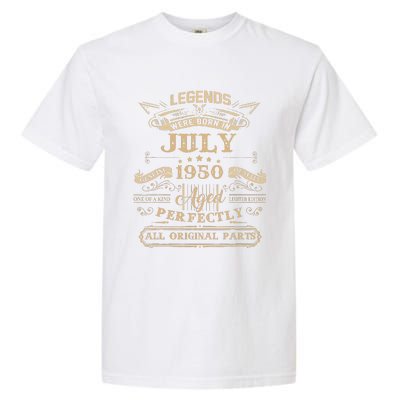 Legends Were Born In July 1950 73 Year Old Birthday Gifts Garment-Dyed Heavyweight T-Shirt