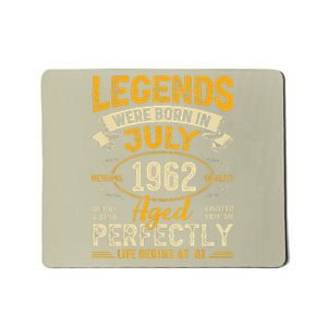 Legends Were Born In July 1962 61st Birthday Mousepad