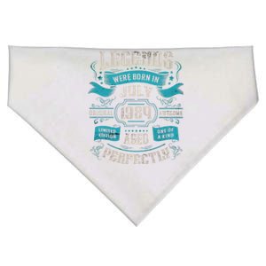 Legends Were Born In July 1984 Birthday USA-Made Doggie Bandana