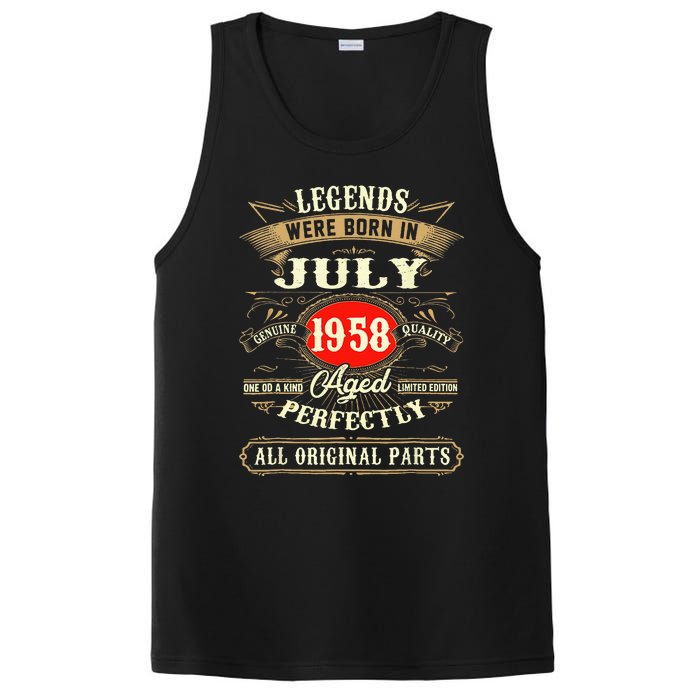 Legends Were Born In July 1958 65th Birthday Gifts PosiCharge Competitor Tank