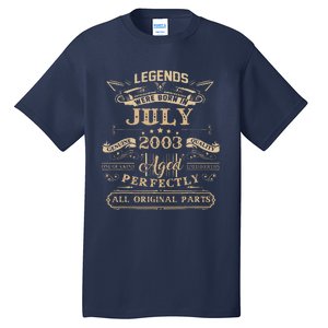 Legends Were Born In July 2003 20 Year Old Birthday Gifts Tall T-Shirt