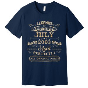 Legends Were Born In July 2003 20 Year Old Birthday Gifts Premium T-Shirt