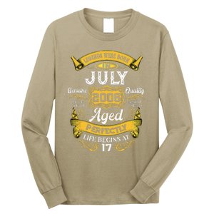 Legends Were Born In July 2006 17th Birthday Gift 17 Yrs Old Long Sleeve Shirt