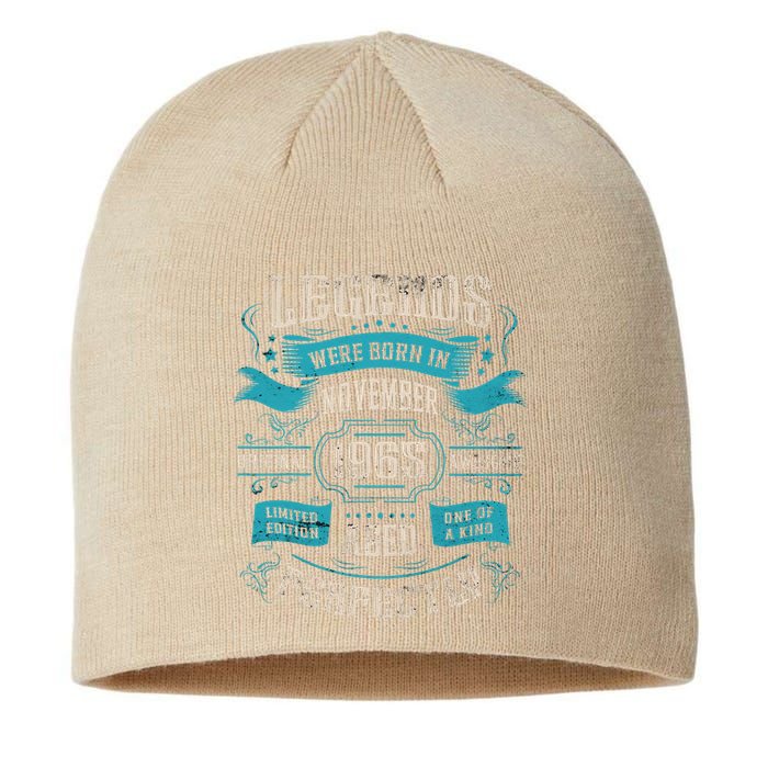 Legends Were Born In November 1965 Birthday Sustainable Beanie