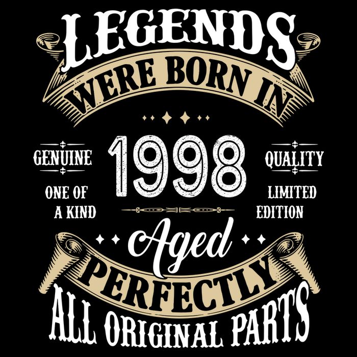 Legends Were Born In 1998 Aged Perfectly Birthday City Backpack