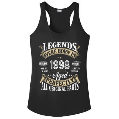 Legends Were Born In 1998 Aged Perfectly Birthday Ladies PosiCharge Competitor Racerback Tank