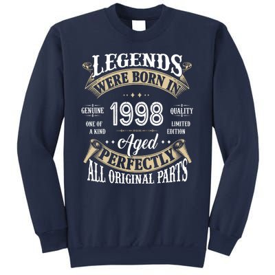 Legends Were Born In 1998 Aged Perfectly Birthday Sweatshirt