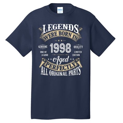 Legends Were Born In 1998 Aged Perfectly Birthday Tall T-Shirt