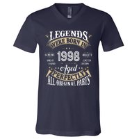 Legends Were Born In 1998 Aged Perfectly Birthday V-Neck T-Shirt