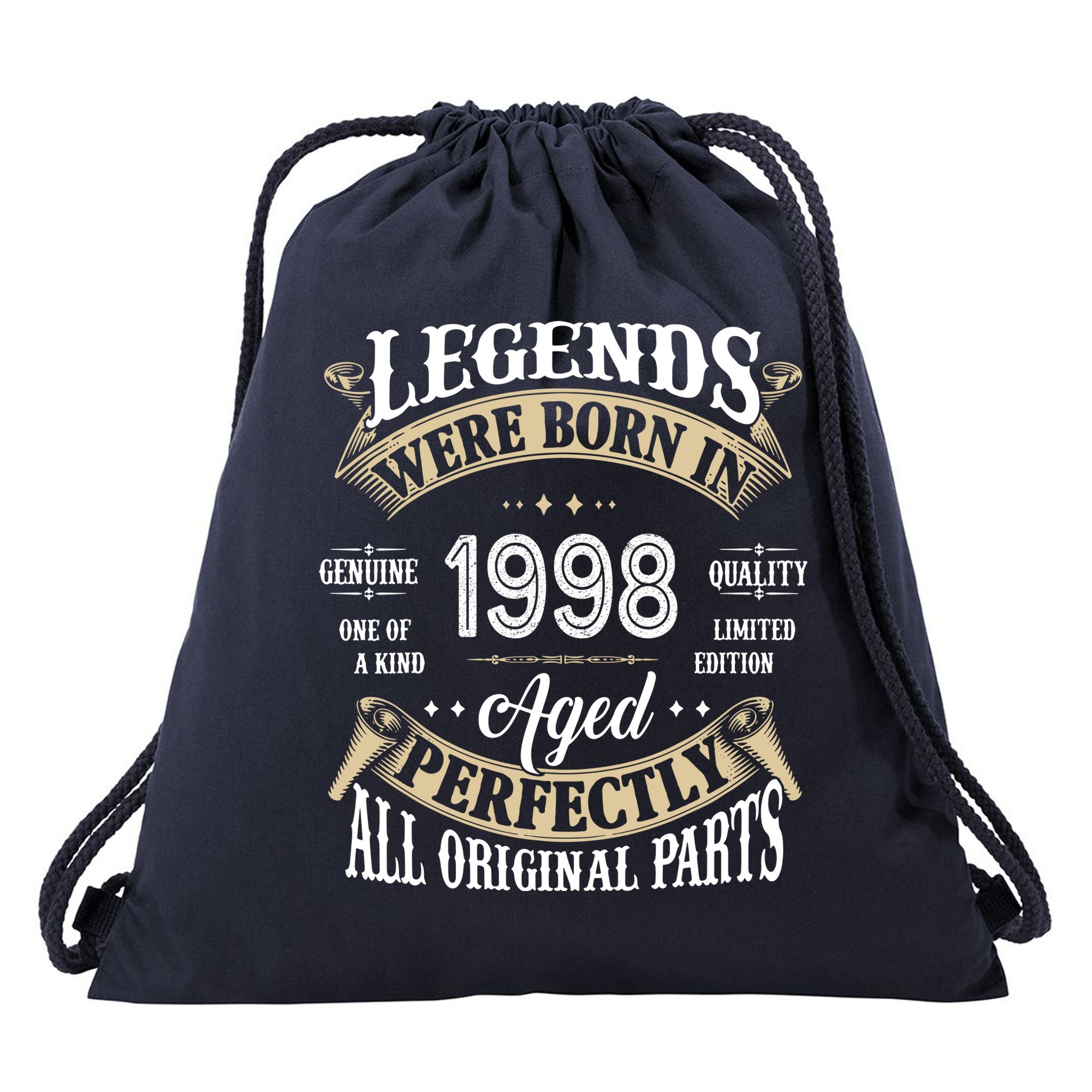 Legends Were Born In 1998 Aged Perfectly Birthday Drawstring Bag