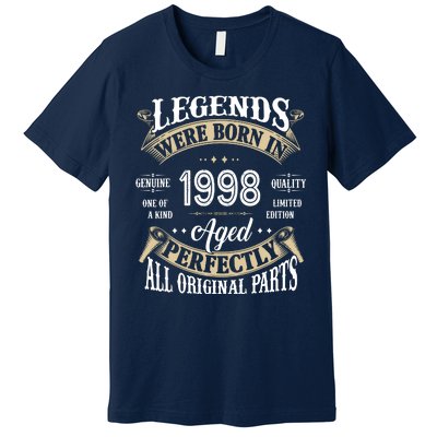 Legends Were Born In 1998 Aged Perfectly Birthday Premium T-Shirt