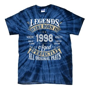 Legends Were Born In 1998 Aged Perfectly Birthday Tie-Dye T-Shirt