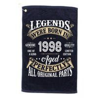 Legends Were Born In 1998 Aged Perfectly Birthday Platinum Collection Golf Towel