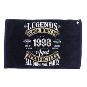 Legends Were Born In 1998 Aged Perfectly Birthday Grommeted Golf Towel